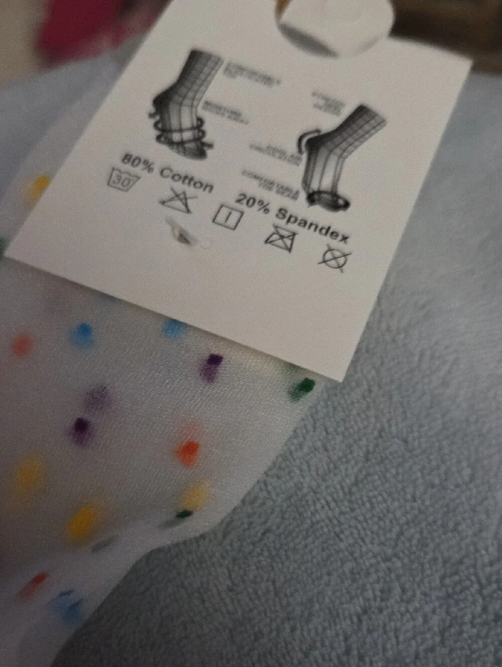 Cotton Polka Dot Sheer Socks - Gray Trim And Blaxk With Strawberrys NWOT